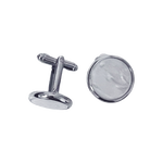 Pearl and Silver Cufflinks