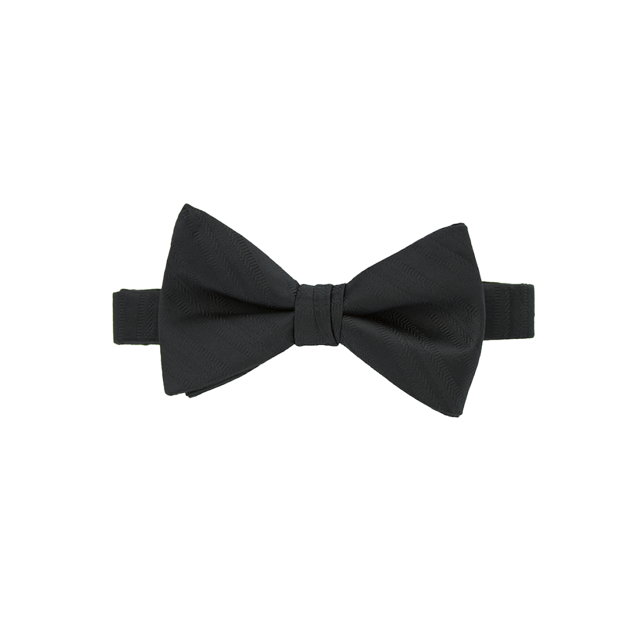 Black Striped Bow Tie