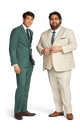 Tan Stretch Suit Separates
