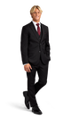 Black Stretch Suit Separates