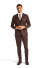 Chocolate Brown Stretch Suit Separates