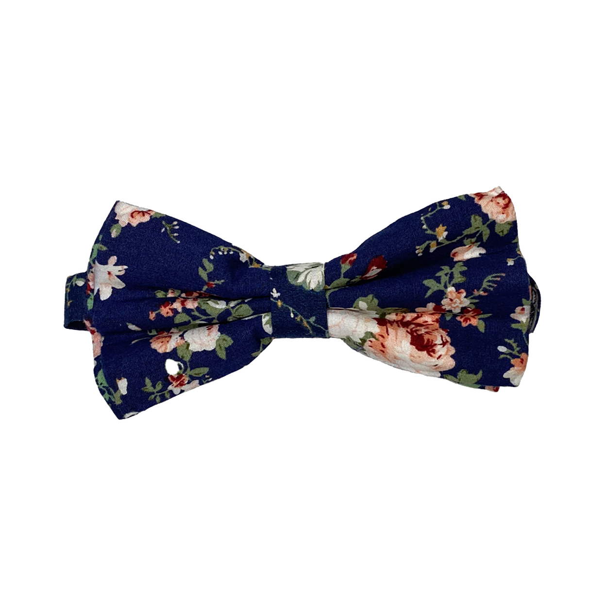 Navy Floral Bow Tie