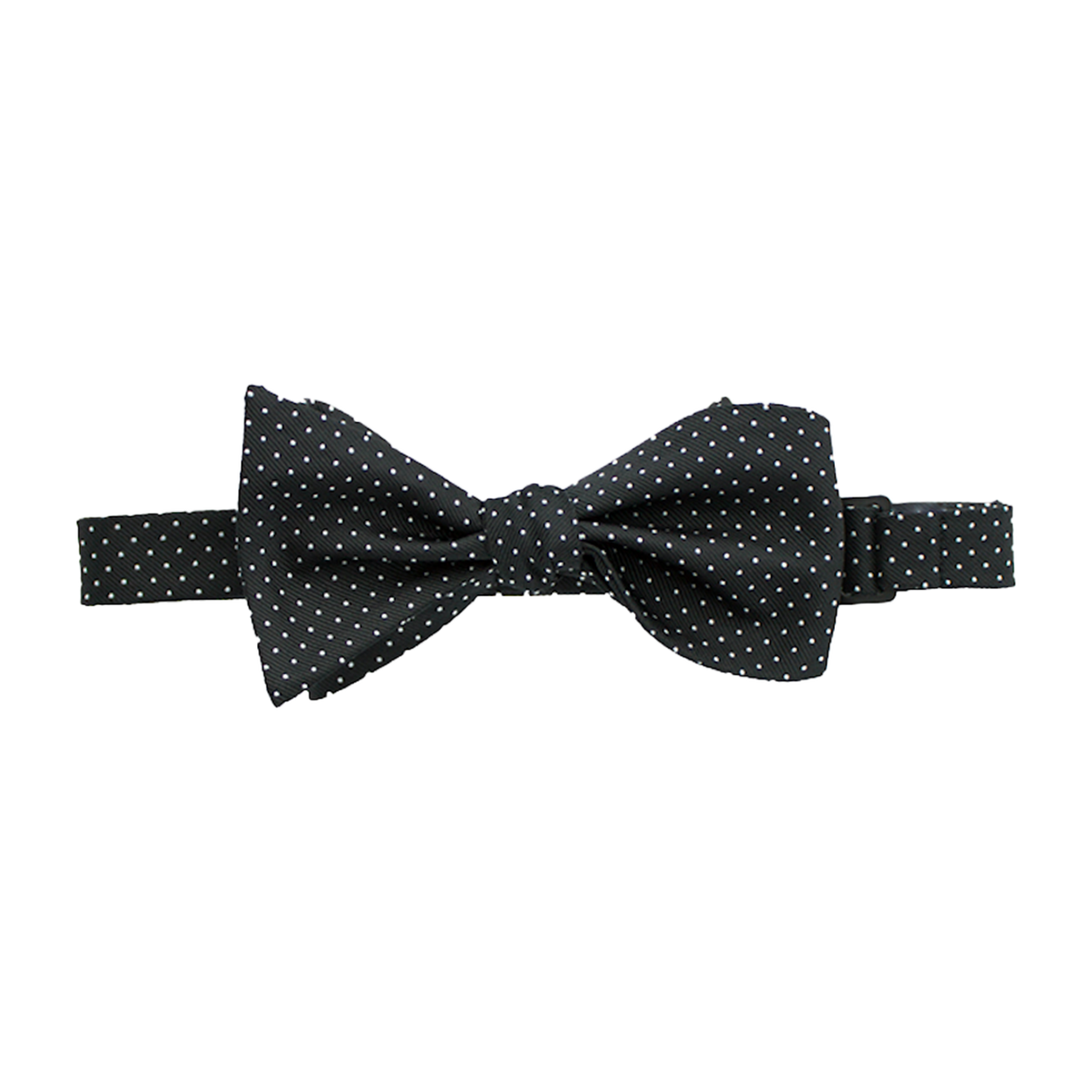 Black with White Dot Bow Tie