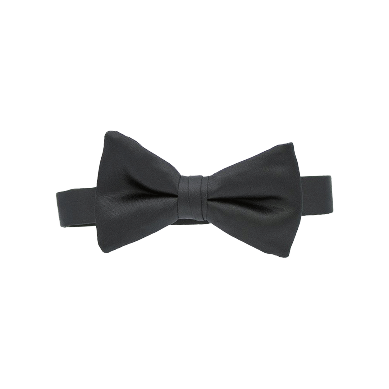 Black Satin Bow Tie
