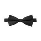 Black Textured Bow Tie