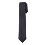 Black Textured Long Tie