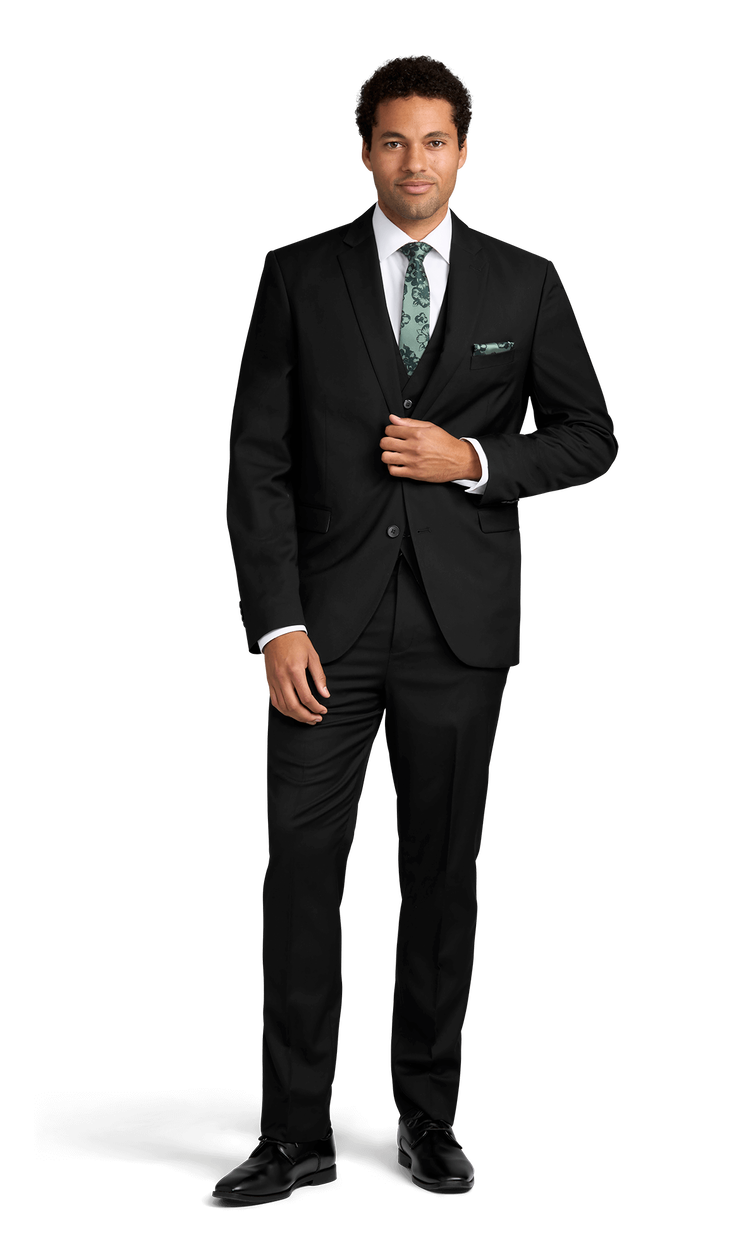 Black Stretch Suit Separates