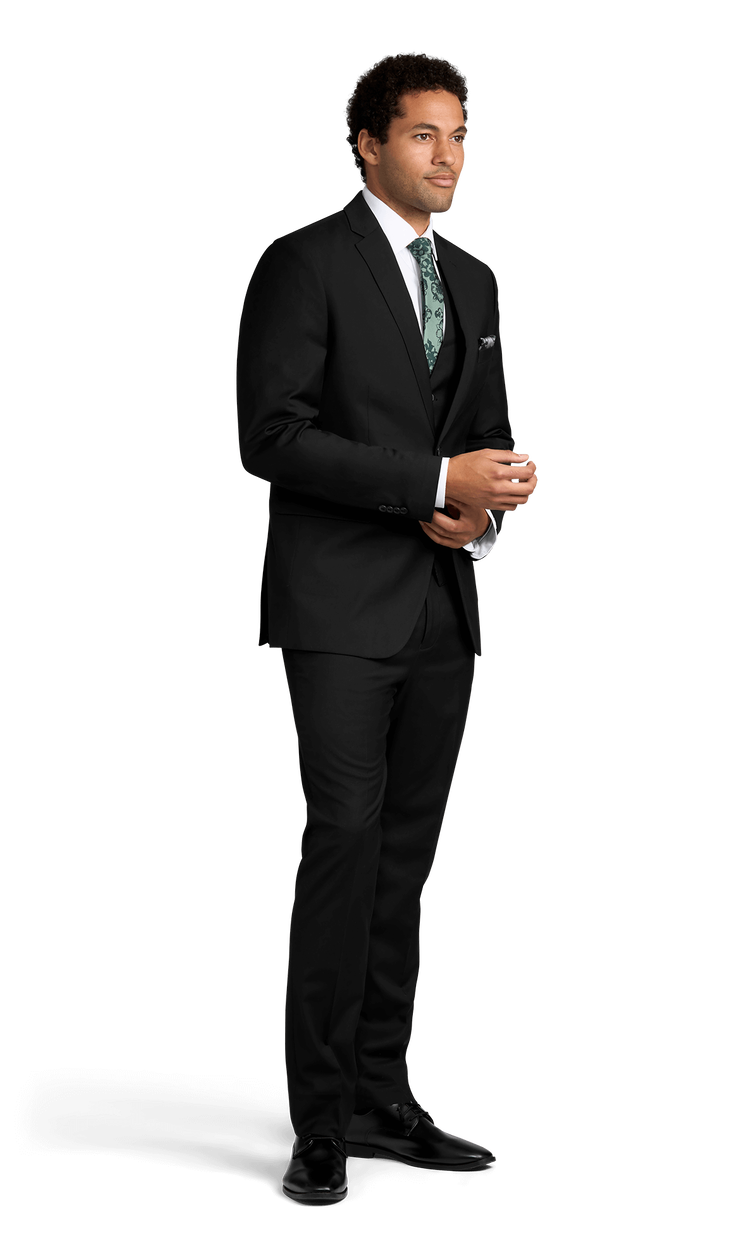 Black Stretch Suit Separates