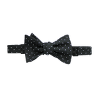 Black with White Arrows Bow Tie