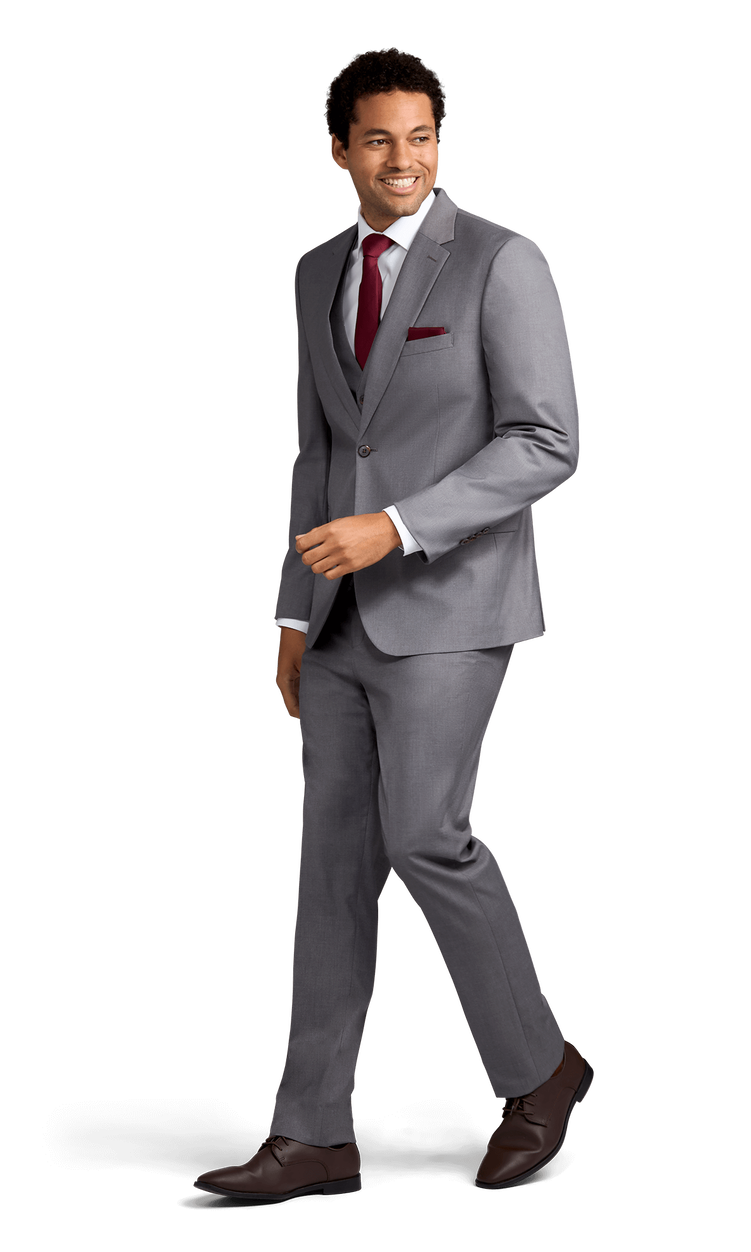 Grey Stretch Suit Separates