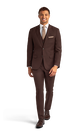 Chocolate Brown Stretch Suit Separates