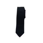 Black with White Dot Long Tie