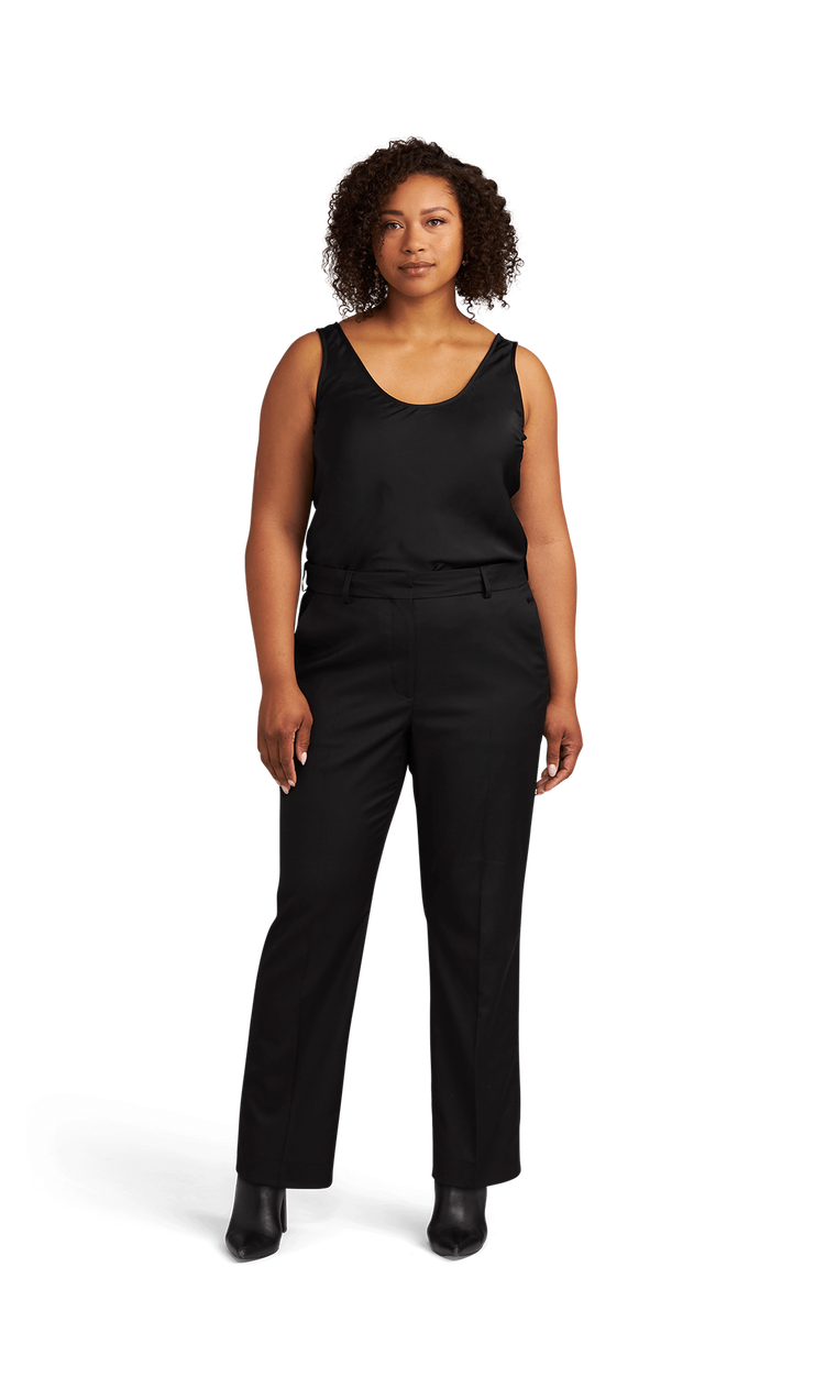 Women's Black Stretch Suit Separates Pants