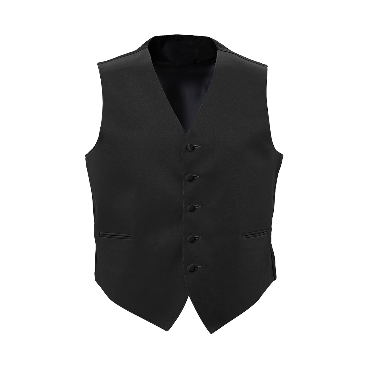 Black Satin Vest