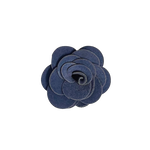 Dusty Blue Rose Lapel Pin
