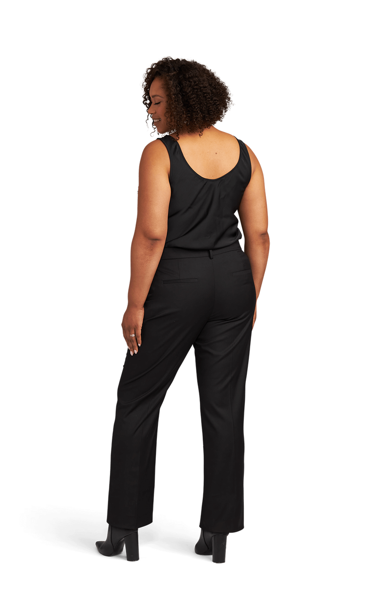 Women's Black Stretch Suit Separates Pants