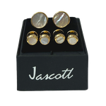 Gold with Pearl Studs & Cufflinks