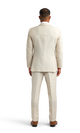 Back view of the Friar Tux light tan suit rental.