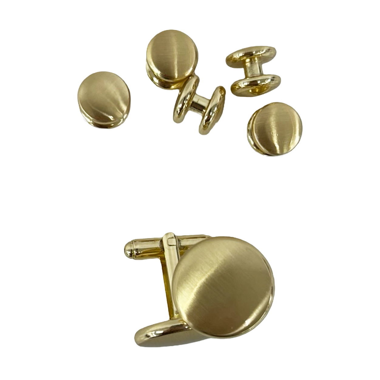 Gold Studs and Cufflinks