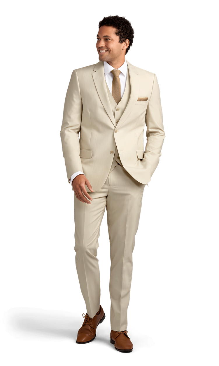 Michael Kors Tan Performance Suit