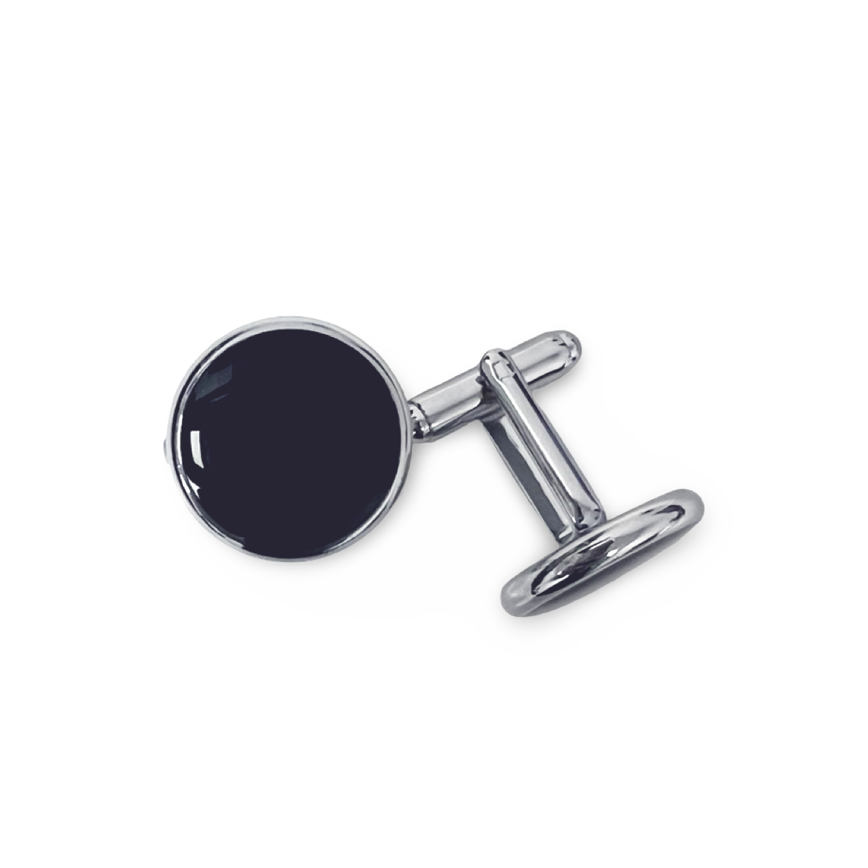 Black and Silver Cufflinks