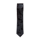 Black Paisley Long Tie