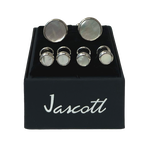 Silver with Pearl Studs and Cufflinks