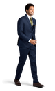 Michael Kors Navy Performance Suit Walking