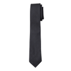 Black Textured Long Tie