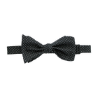 Black with White Dot Bow Tie