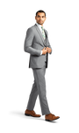 Grey Stretch Suit Separates