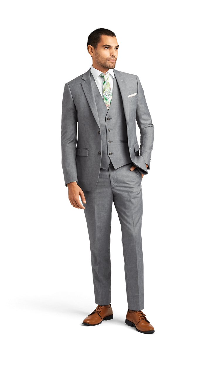 Grey Stretch Suit Separates by Couture 1910