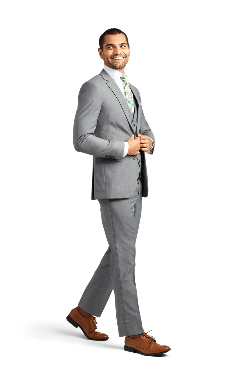 Grey Stretch Suit Separates